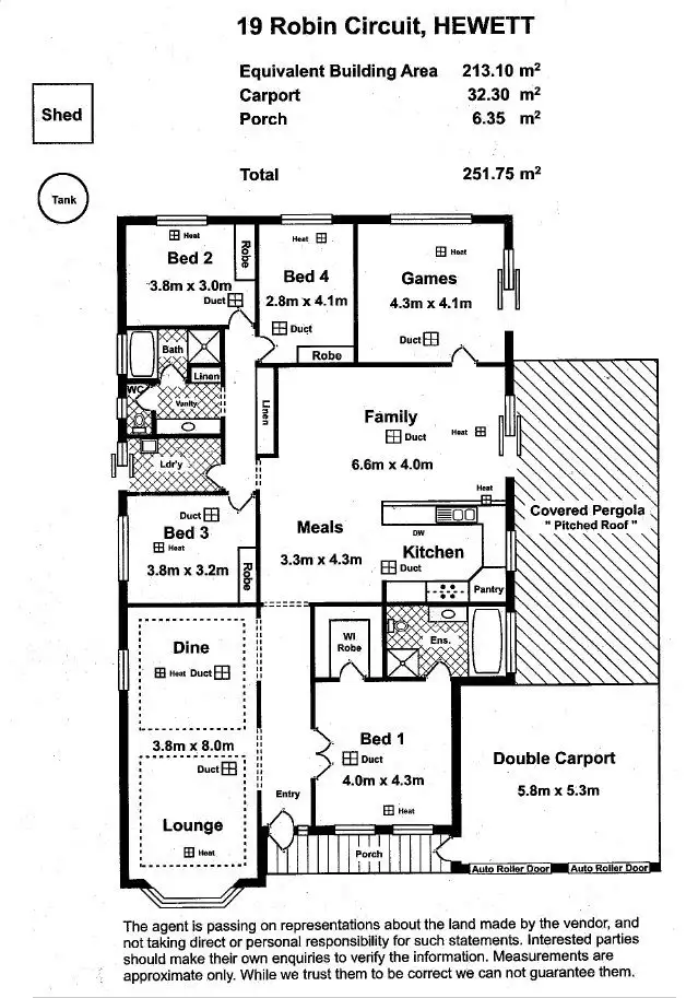 Floorplan of Homely house listing, 19 Robin Circuit, Hewett SA 5118