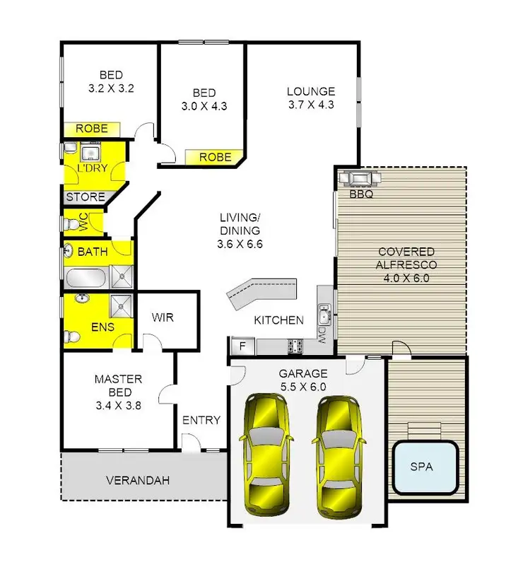 Floorplan of Homely house listing, 1 Nilaur Place, Lara VIC 3212