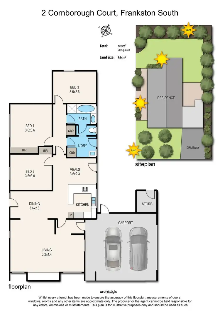 Floorplan of Homely house listing, 2 Cornborough Court, Frankston South VIC 3199