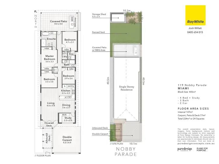Floorplan of Homely house listing, 119 Nobby Parade, Miami QLD 4220