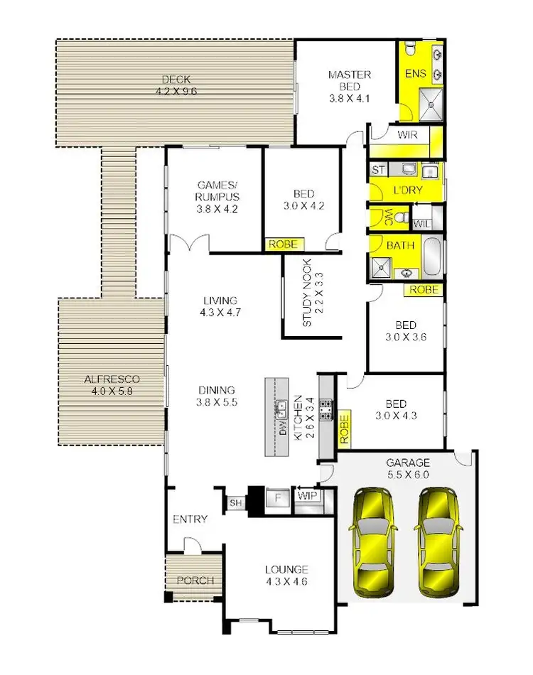 Floorplan of Homely house listing, 112 Canterbury Road West, Lara VIC 3212