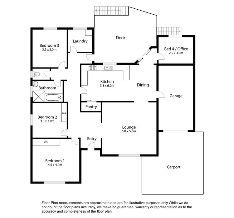 Floorplan of Homely house listing, 4 Hakea Street, Mount Gambier SA 5290