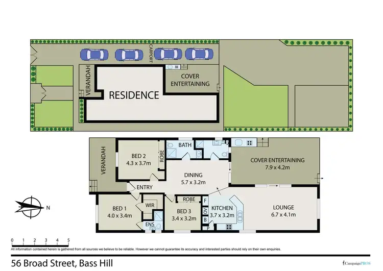 Floorplan of Homely house listing, 56 Broad Street, Bass Hill NSW 2197
