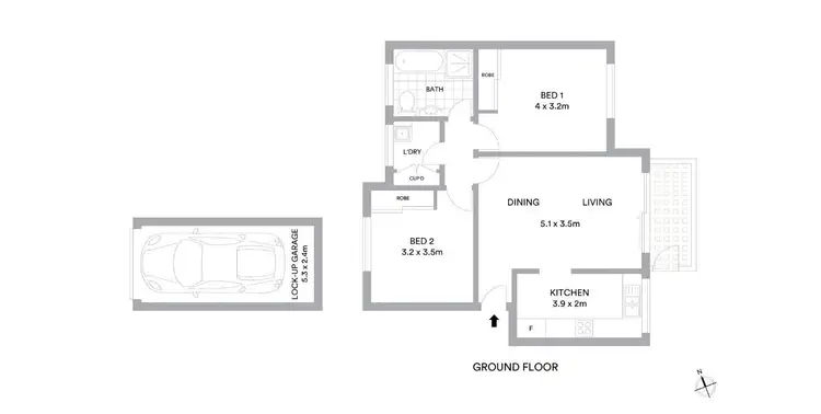 Floorplan of Homely apartment listing, 1/13 Wheatleigh Street, Crows Nest NSW 2065