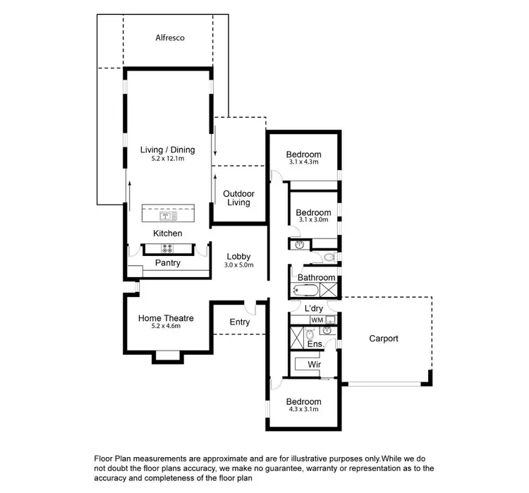 Floorplan of Homely house listing, 15 Buffalo Crescent, Mount Gambier SA 5290