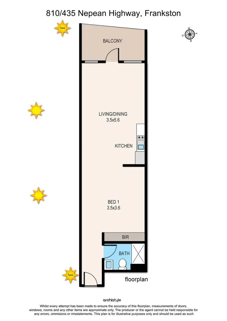 Floorplan of Homely apartment listing, 810/435 Nepean Highway, Frankston VIC 3199
