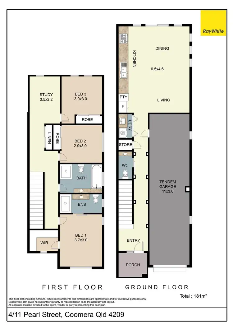 Floorplan of Homely townhouse listing, 4/11 Pearl Street, Coomera QLD 4209