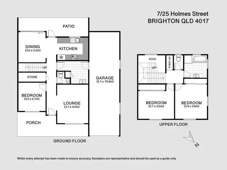 Floorplan of Homely townhouse listing, 7/25 Holmes Street, Brighton QLD 4017