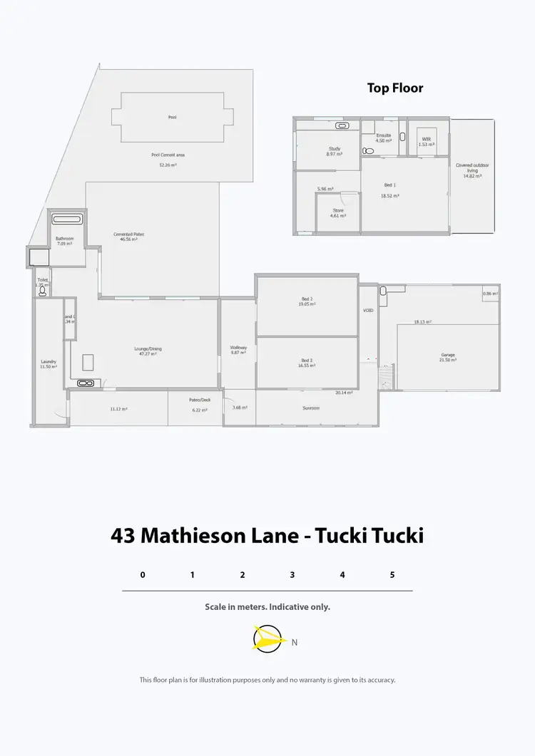 Floorplan of Homely house listing, 43 Mathieson Lane, Tucki Tucki NSW 2480