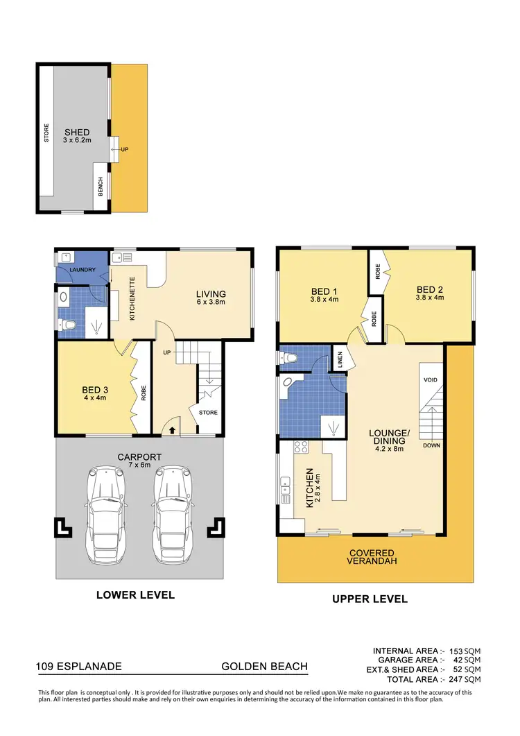 Floorplan of Homely house listing, 109 Esplanade, Golden Beach QLD 4551