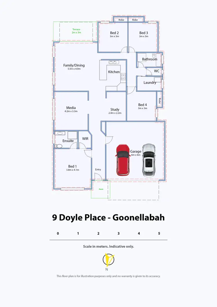 Floorplan of Homely house listing, 9 Doyle Place, Goonellabah NSW 2480