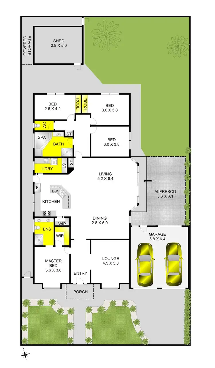 Floorplan of Homely house listing, 45 Smith Street, Grovedale VIC 3216