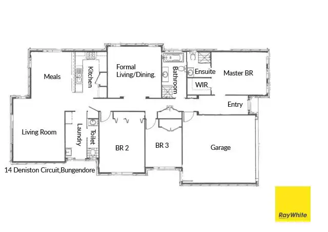 Floorplan of Homely house listing, 14 Deniston Circuit, Bungendore NSW 2621