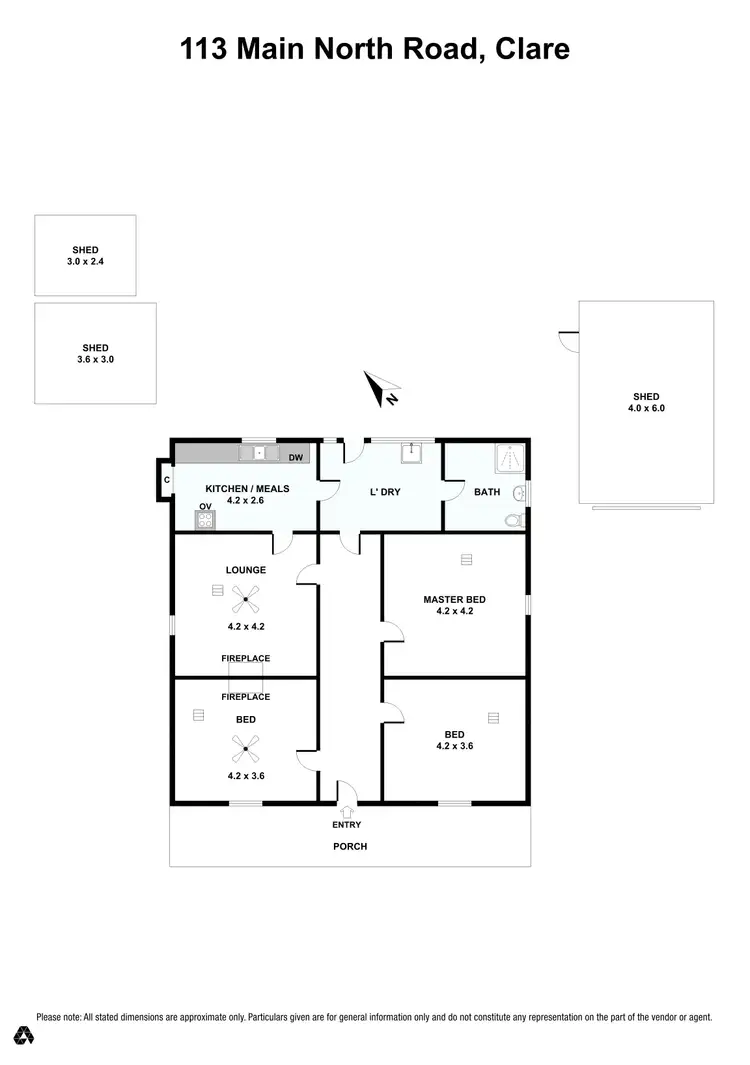 Floorplan of Homely house listing, 113 Main North Road, Clare SA 5453