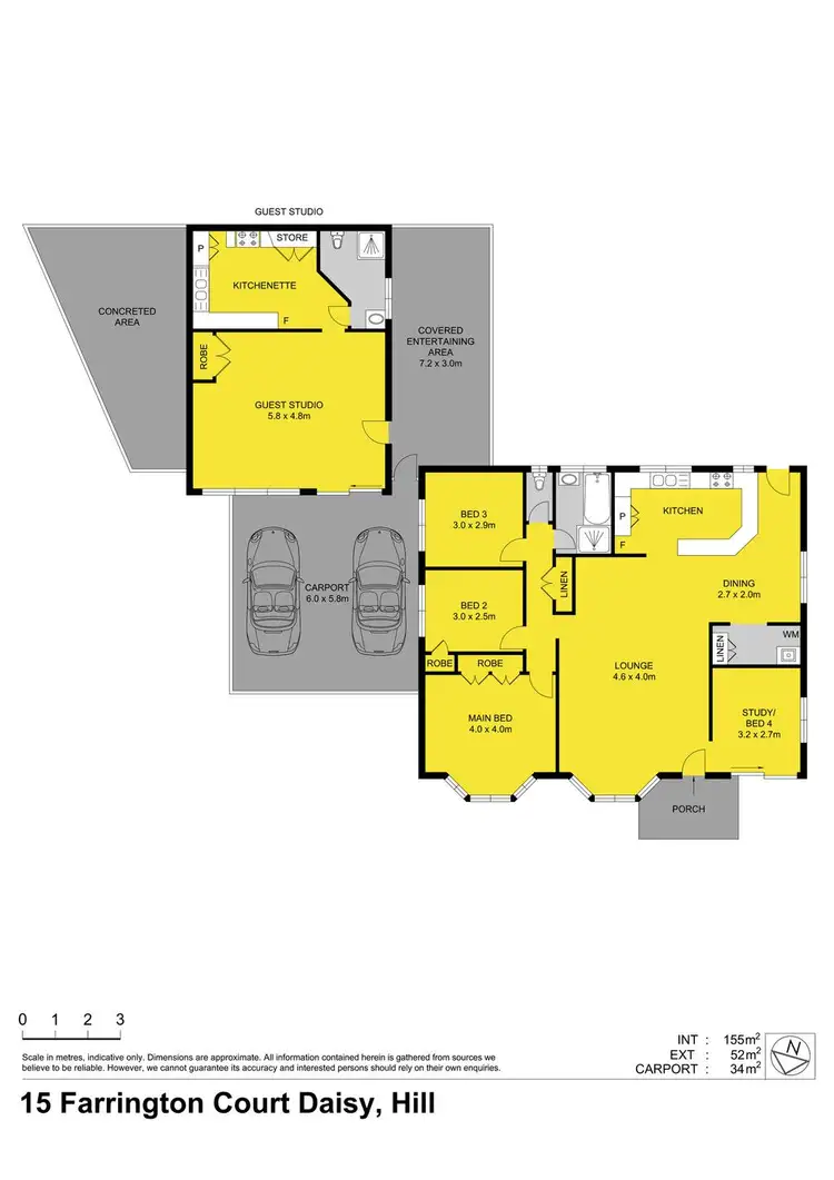 Floorplan of Homely house listing, 15 Farrington Court, Daisy Hill QLD 4127