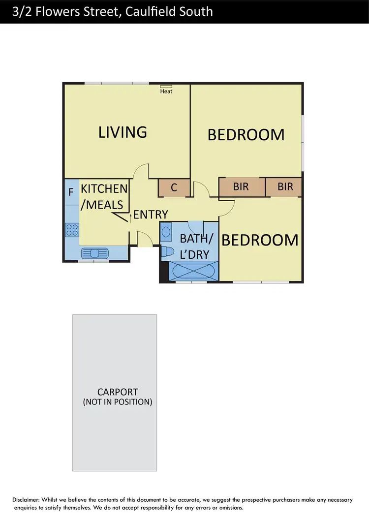 Floorplan of Homely apartment listing, 3/2 Flowers Street, Caulfield South VIC 3162