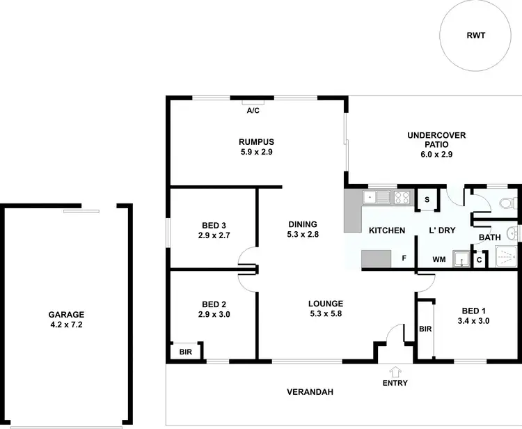 Floorplan of Homely house listing, 34 Cane Avenue, Ardrossan SA 5571