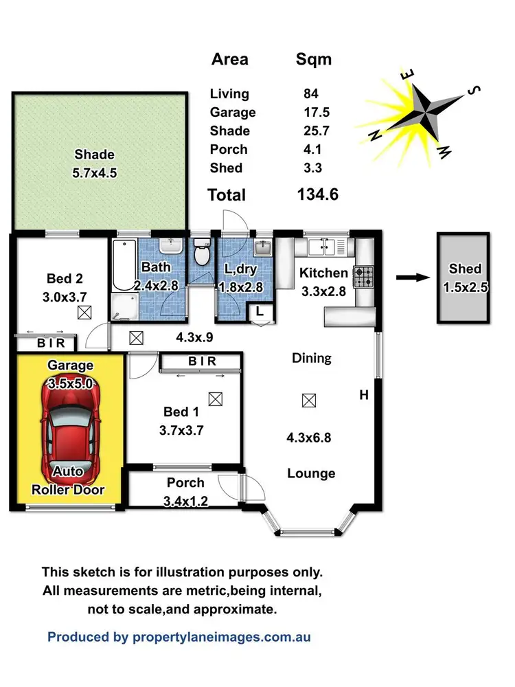 Floorplan of Homely house listing, Unit 1-57 Kings Road, Salisbury Downs SA 5108