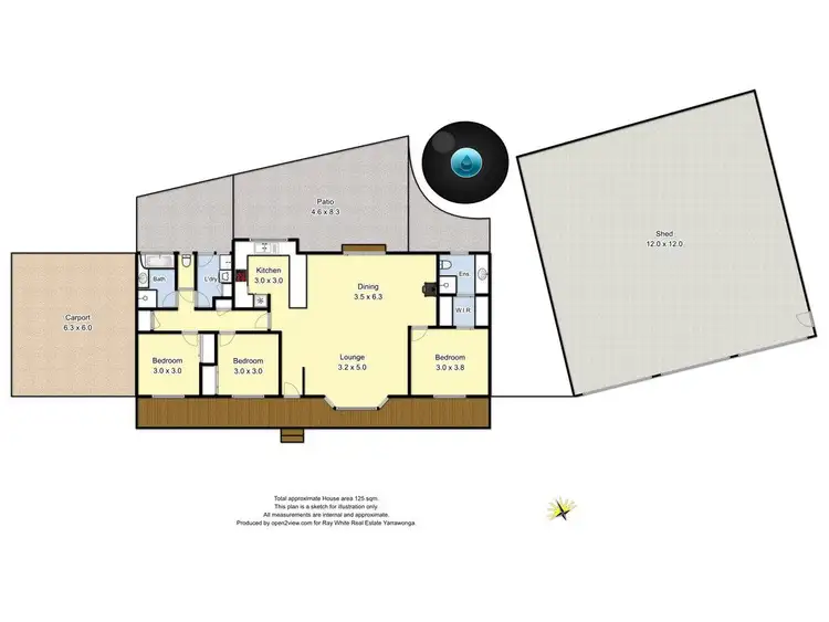 Floorplan of Homely house listing, 14 Ligar Street, Bundalong VIC 3730