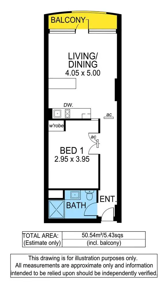 Floorplan of Homely apartment listing, Lot 143/61 Hindmarsh Square, Adelaide SA 5000