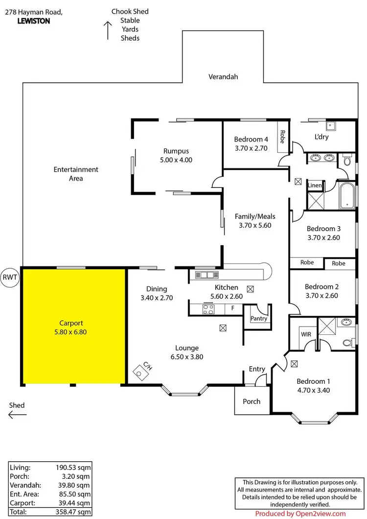 Floorplan of Homely house listing, 287 Hayman Road,, Lewiston SA 5501