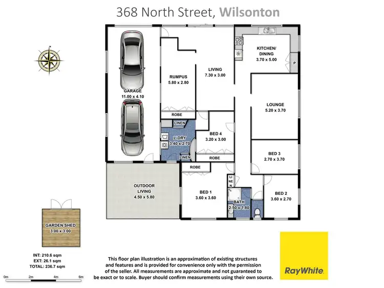 Floorplan of Homely house listing, 368 North Street, Wilsonton QLD 4350