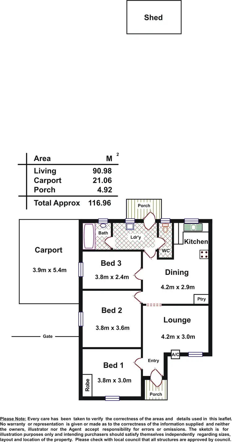 Floorplan of Homely house listing, 15 Small Crescent, Smithfield Plains SA 5114