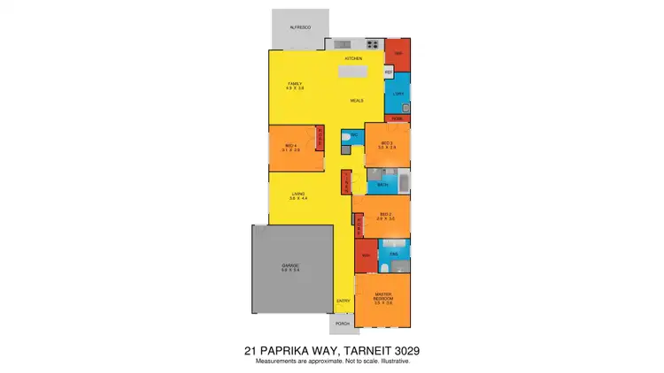 Floorplan of Homely house listing, 21 Paprika Way, Tarneit VIC 3029