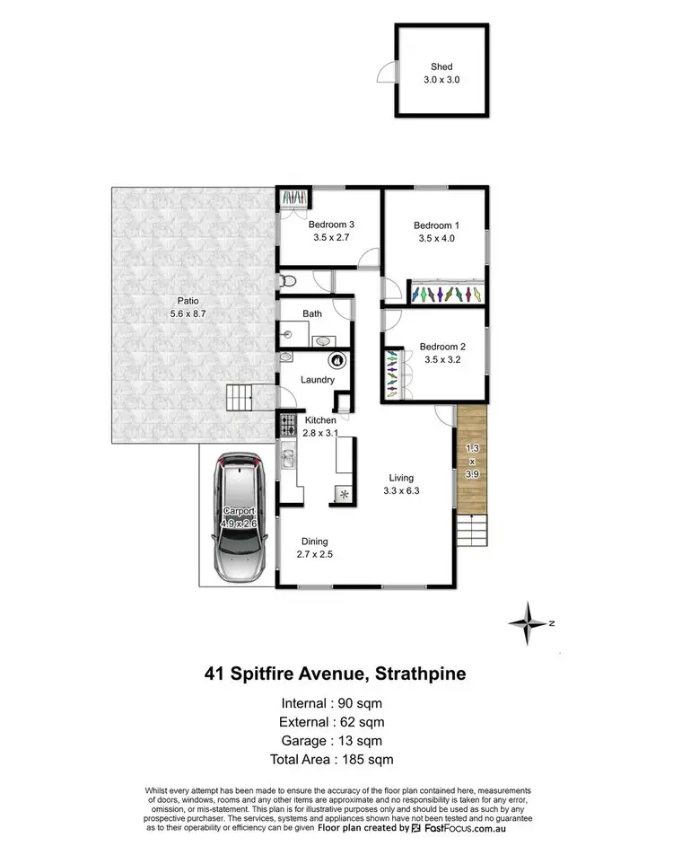 Floorplan of Homely house listing, 41 Spitfire Avenue, Strathpine QLD 4500