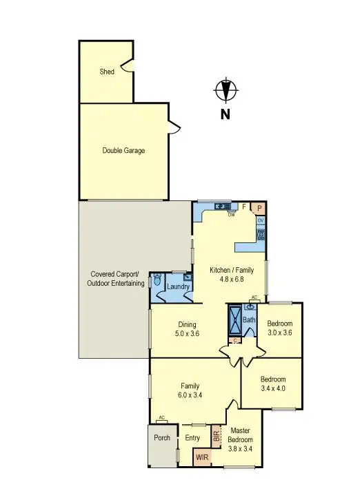 Floorplan of Homely house listing, 72 Raynes Park Road, Hampton VIC 3188