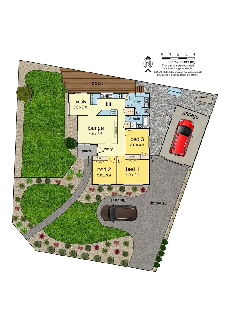 Floorplan of Homely house listing, 1 Nyanda Court, Croydon VIC 3136