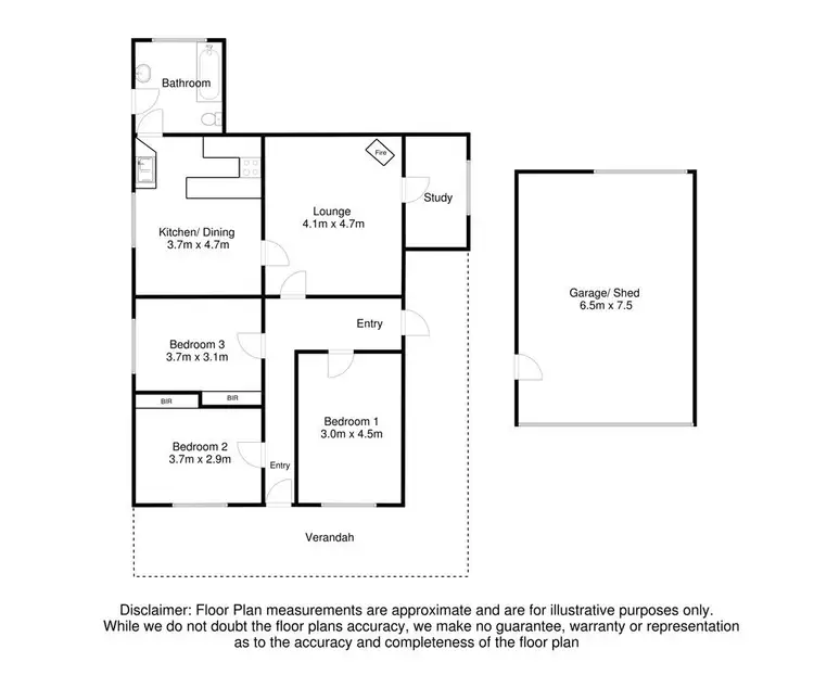 Floorplan of Homely house listing, 4 Kurrajong Street, Mount Gambier SA 5290