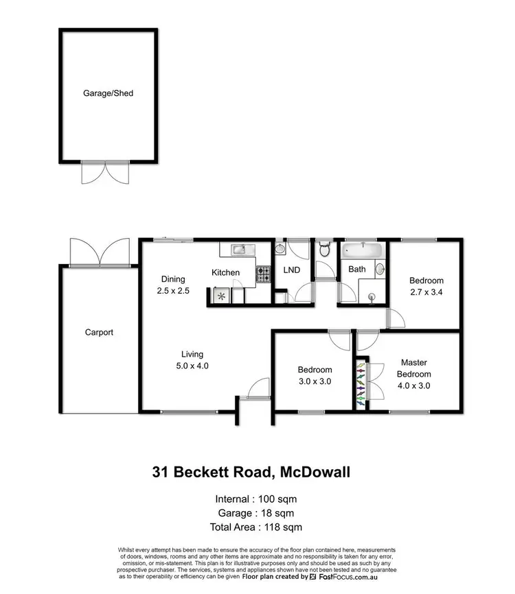 Floorplan of Homely house listing, 31 Beckett Road, Mcdowall QLD 4053