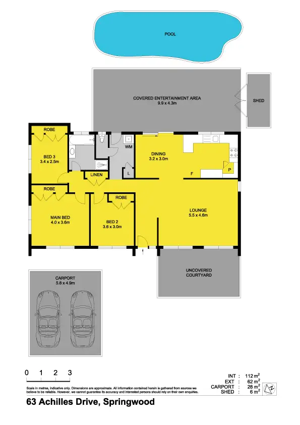 Floorplan of Homely house listing, 63 Achilles Drive, Springwood QLD 4127