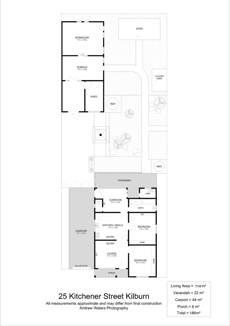 Floorplan of Homely house listing, 25 Kitchener Street, Kilburn SA 5084