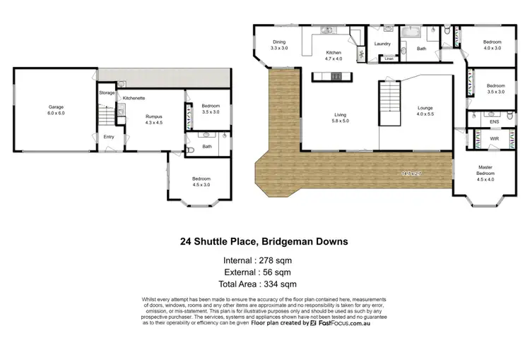 Floorplan of Homely house listing, 24 Shuttle Place, Bridgeman Downs QLD 4035
