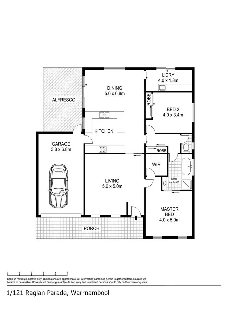Floorplan of Homely house listing, 1/121 Raglan Parade, Warrnambool VIC 3280