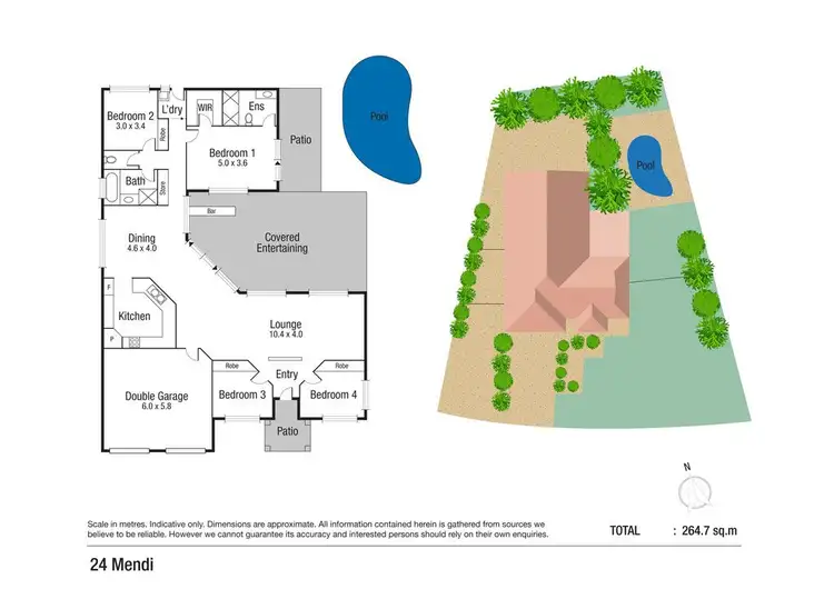 Floorplan of Homely house listing, 24 Mendi Drive, Bushland Beach QLD 4818