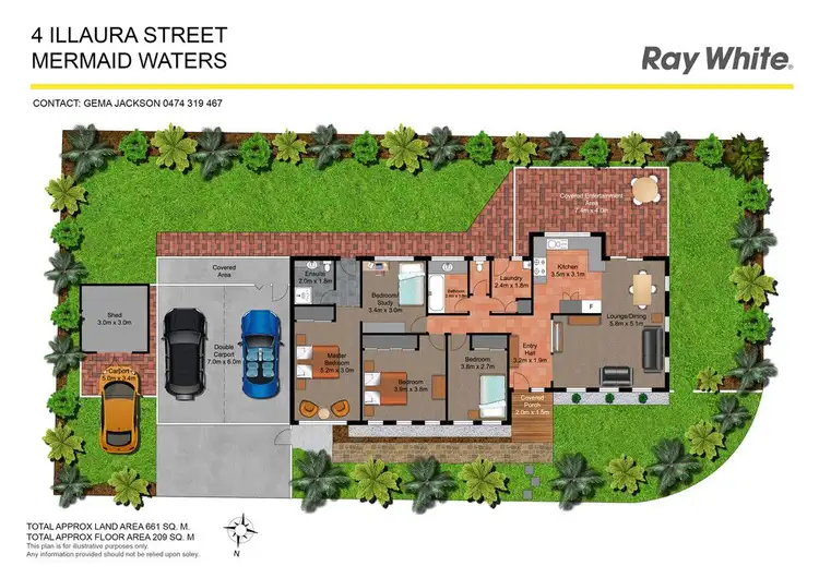 Floorplan of Homely house listing, 4 Illaura Street, Mermaid Waters QLD 4218