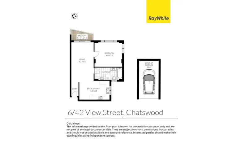 Floorplan of Homely unit listing, 6/42 View Street, Chatswood NSW 2067