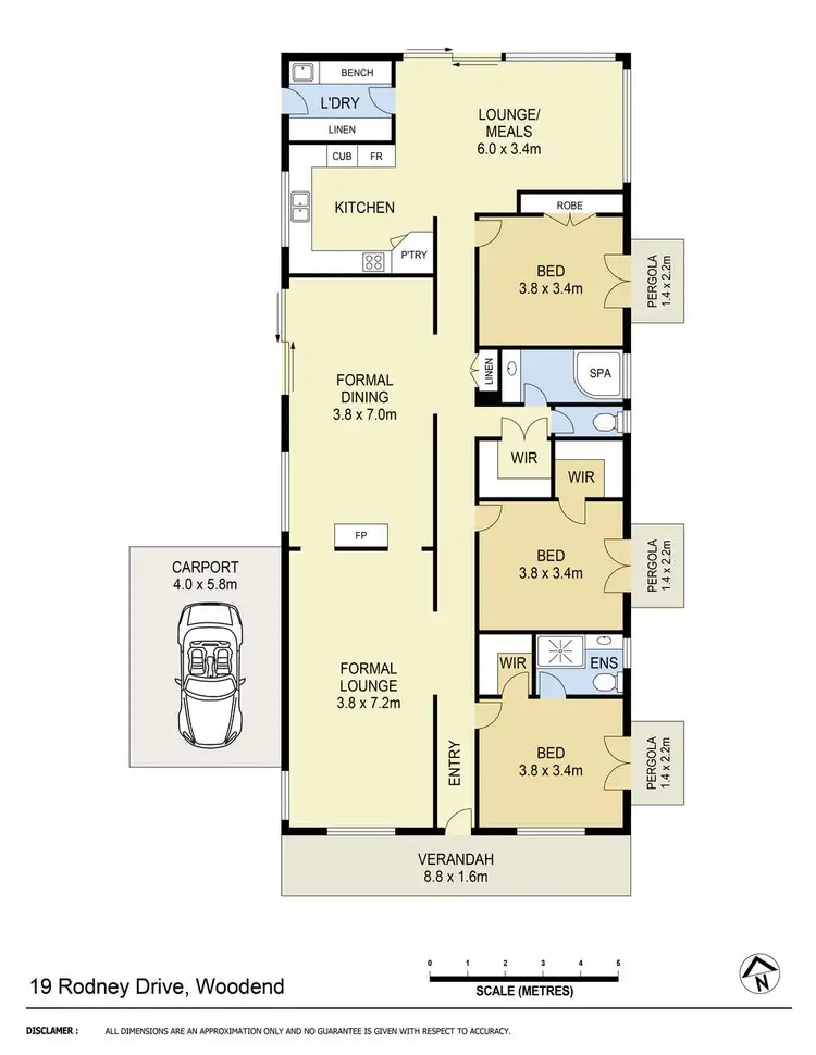 Floorplan of Homely house listing, 19 Rodney Drive, Woodend VIC 3442