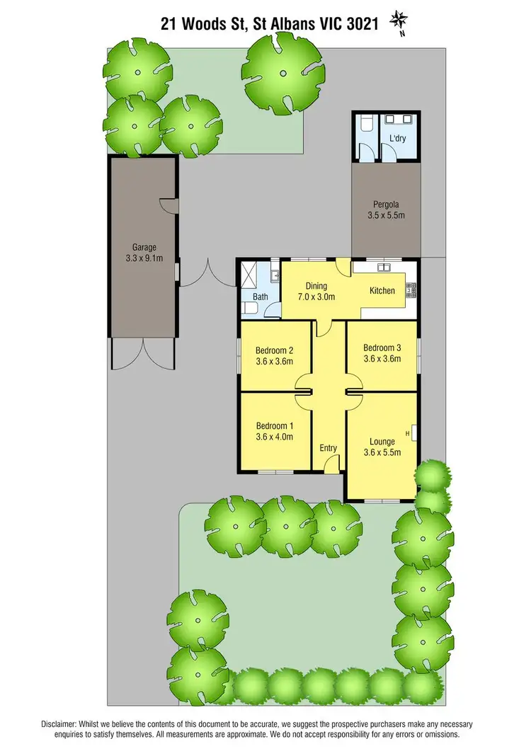 Floorplan of Homely house listing, 21 Woods Street, St Albans VIC 3021