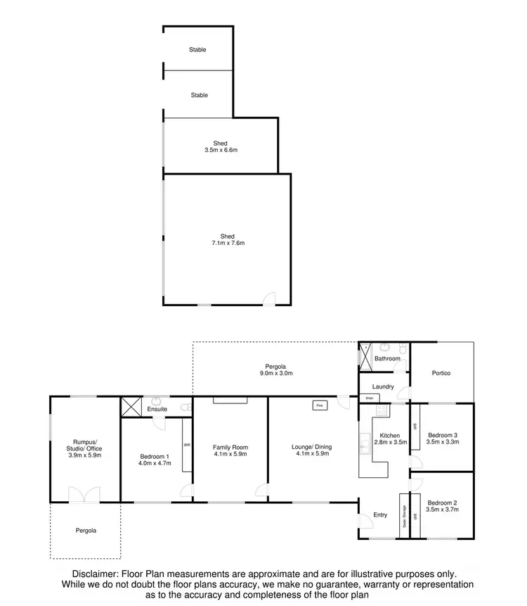 Floorplan of Homely rural property listing, 536 Buchanan Road, Worrolong SA 5291