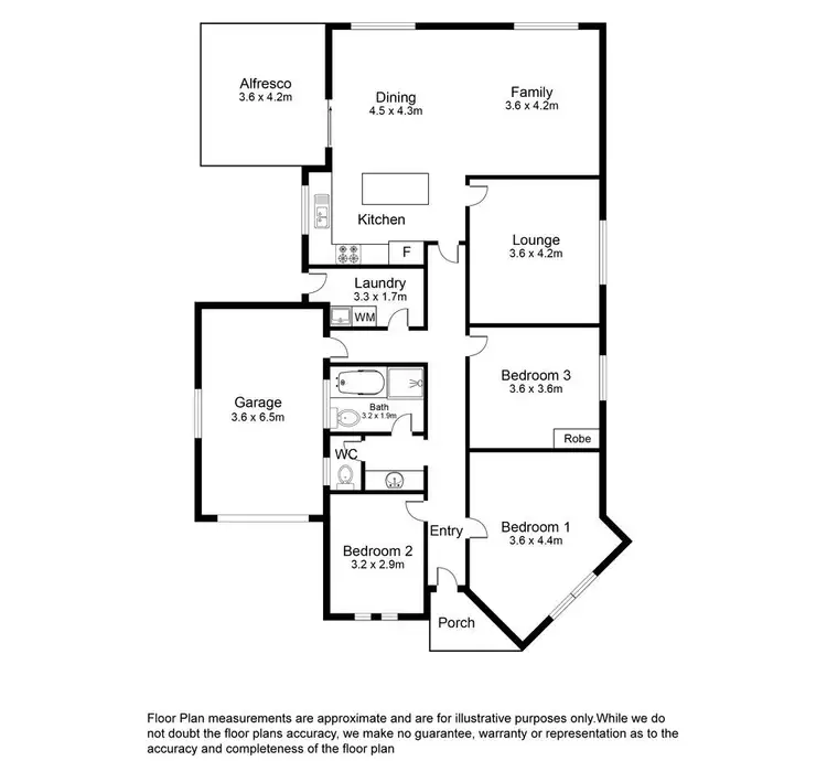Floorplan of Homely unit listing, 2/14 Bailey Street, Mount Gambier SA 5290