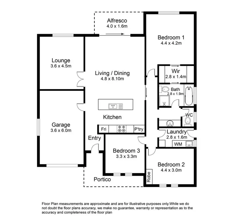Floorplan of Homely unit listing, 3/14 Bailey Street, Mount Gambier SA 5290