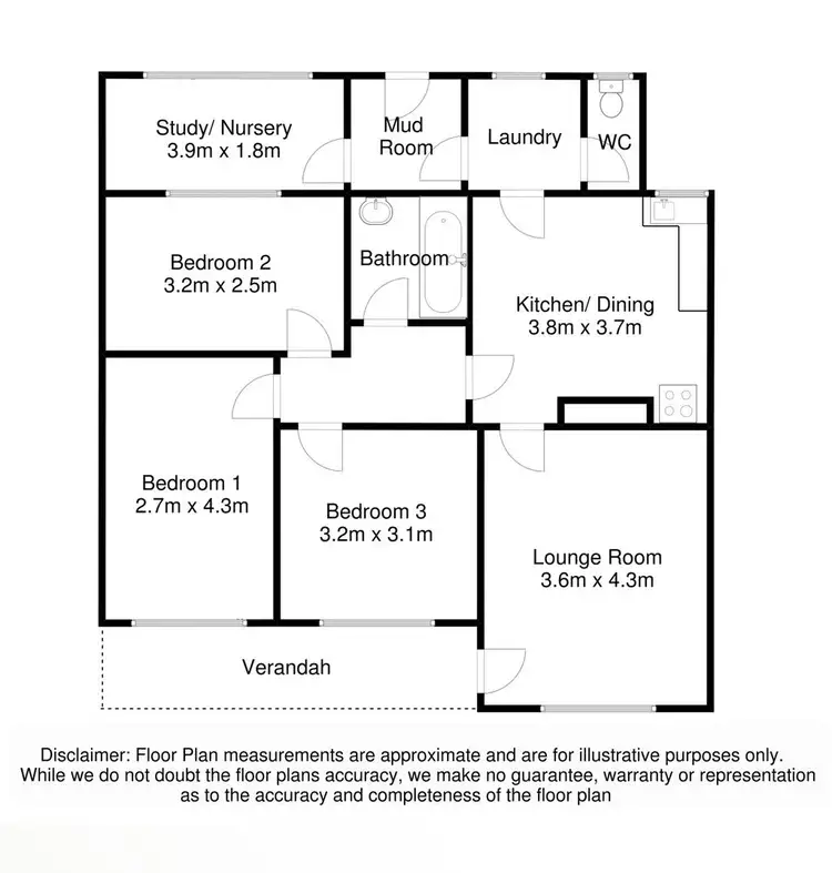 Floorplan of Homely house listing, 14 Murdie Street, Mount Gambier SA 5290