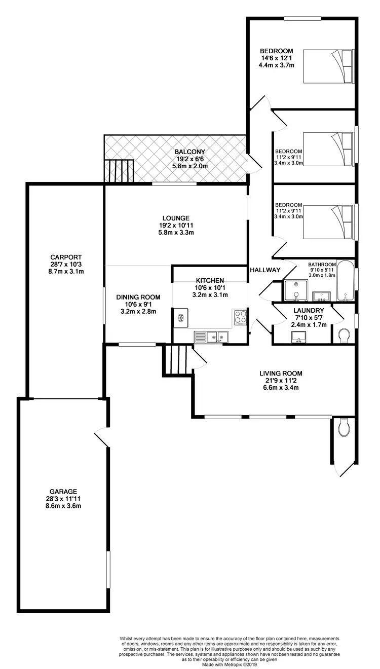 Floorplan of Homely house listing, 28 Woodpark Road, Guildford NSW 2161