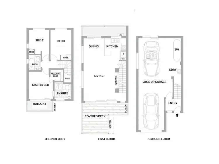 Floorplan of Homely townhouse listing, 64 Dickson Street, Morningside QLD 4170