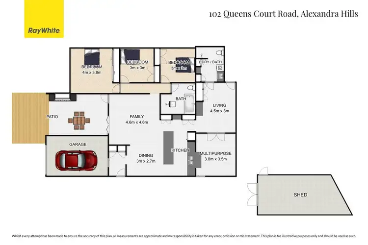 Floorplan of Homely house listing, 102 Queens Court Road, Alexandra Hills QLD 4161