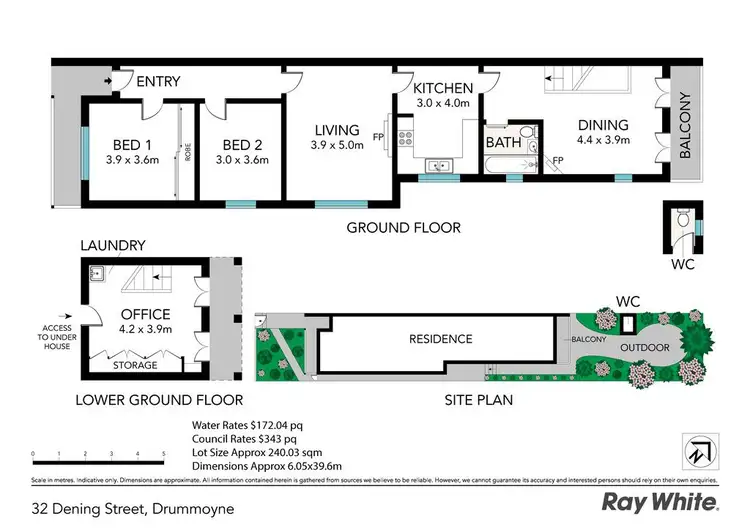 Floorplan of Homely house listing, 32 Dening Street, Drummoyne NSW 2047